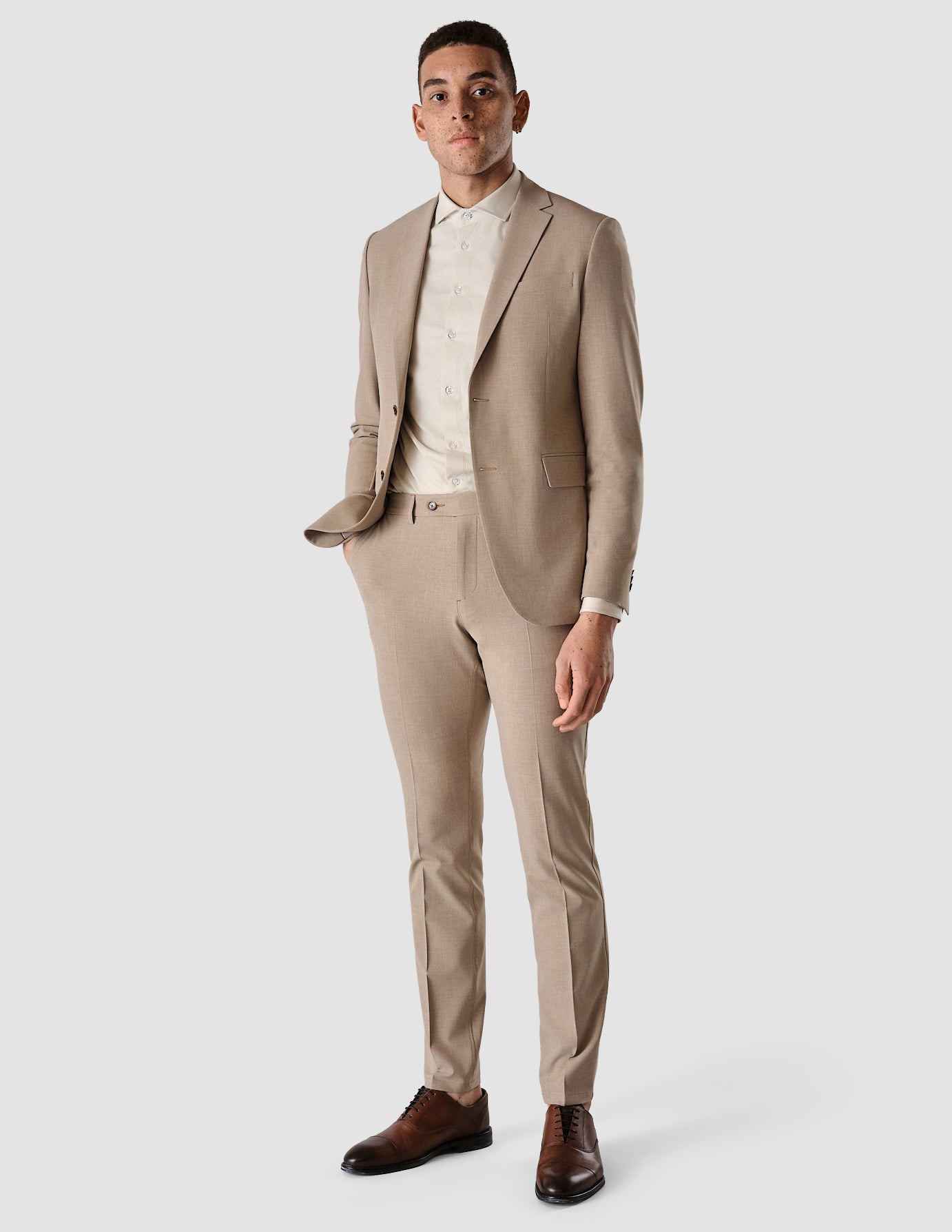 Essential Blazer Regular Sand Grain